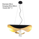 Nordic Minimalist Lotus Leaf Art LED Pendant Light Chandelier by Ljojo