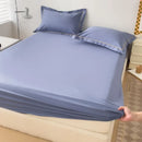 Ljojo 100% Cotton Fitted Sheet & Pillowcase Set, White, 180x200, 3Pcs
