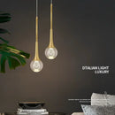 Ljojo Luxury Crystal Chandelier Pendant Light for Home Decor, Bedroom, Restaurant, Bar
