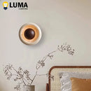 Wabi-Sabi Travertine LED Wall Light Stone Sconce for Bedroom Livingroom by Ljojo