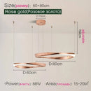 LED Circle Chandelier | Modern Nordic Dining Room Pendant Light by Ljojo