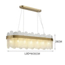Ljojo Luxury Crystal Glass Chandelier Modern Gold Ring Pendant Lamps for Hotel Lobby Villa