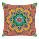 Ljojo Mandala Print Flax Pillowcase 45*45cm - National Wind Home Decor