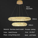Crystal Living Room Chandelier: Modern Luxurious Dining Lamp by Ljojo
