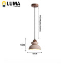 Ljojo Japanese Wabi-Sabi Travertine Pendant Light for Kitchen Island - LED E27 Hanging Lighting