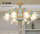 Modern Crystal Chandelier Light Bedroom Living Room Nordic Decoration - Ljojo