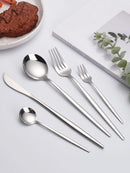 Ljojo 30-Piece Stainless Steel Cutlery Set for Dining Banquets
