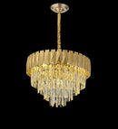 Ljojo Gold Modern Chandelier Crystal Lamp | Luxury Round LED Light Fixture