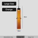 Modern Design Orange Black Glass LED Pendant Light Chandelier by Ljojo for Home Decor LED Lighting.