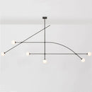 Nordic Designer Glass Chandelier Pendant Light for Living Room - Modern Ljojo Light Fixtures