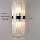 LED Wall Lamp Crystal Wall Light Modern Nordic Sconces Home Decor for Living Room by Ljojo