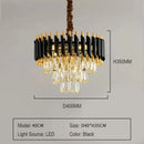 K9 Crystal Chandelier Living Room Villa Bedroom Ceiling Light - Ljojo