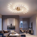 Ljojo LED Chandelier: Modern Ceiling Lamps for Bedroom and Living Room Lighting