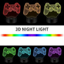 3D Game Controller Light - Birthday Gift for Children and Male Gamers - Night Light Game Decoration
