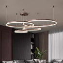Modern Round LED Chandelier Pendant Lamp Nordic Hanging for Living Room Dining Bedroom by Ljojo