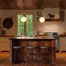 Ljojo Glass Ball Pendant Lamp Designer Led Chandelier for Dining Room Kitchen Island