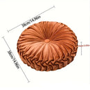 Ljojo 3D Pumpkin Round Pillow - Boho Floor Cushion for Home Decor
