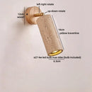 Ljojo LED Wall Sconce Up Down Rotate Yellow Travertine Mirror Light