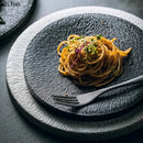 Ljojo Matte Ceramic Round Flat Plate for Molecular Cuisine and Dining
