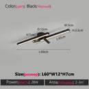 Ljojo LED Line Ceiling Lamp: Modern Black White Light for Various Rooms