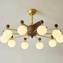French Linen Chandelier for Dining Room Study Bedroom | Adjustable Wabi Sabi Pendant Light by Ljojo