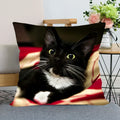 Cute Cat Print Pillowcase by Ljojo - Perfect for Home, Car, and Sofa