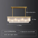 Ljojo Modern Glass Chandelier Lamp Luxury Home Decor Lighting Living Room