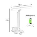 LED Desk Lamp USB Chargeable Dimmable Reading Night Light 180 Rotate Foldable Eye Protection