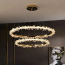 Nordic Luxury Crystal Ring Chandelier | Dimmable Ceiling Light by Ljojo