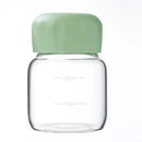 Ljojo Mini Solid Color Glass Water Bottle with Lid