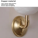 Ljojo Luxury Marble Copper Wall Lamp for Bedroom Living Room Dining Room