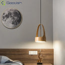 Medieval Wood Painted LED Pendant Light for Living Room Home Decoration by Ljojo