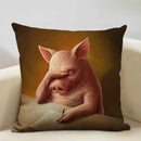 Cute Pig Pattern Pillowcase 45x45cm Ljojo Home Decor Sofa Linen Cushion Cover