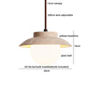 Ljojo LED Pendant Light Fixture Japanese Style Hanging Lamp for Home Decor.