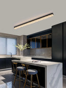 Ljojo Long Strip LED Ceiling Lamp - Modern Minimalist Lighting for Living Room Kitchen Bedroom