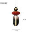 Italian Colored Glass Candy LED Pendant Light Fixture for Kitchen by Ljojo