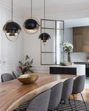 Italian Design Gold Black Pendant Lighting for Dining Room - Modern Hanging Lamp by Ljojo