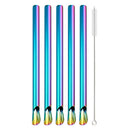 Ljojo 304 Stainless Steel Bubble Tea Straw Set with Straw Brush Spoon