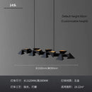 Modern Black Geometric Chandelier Lamp for Dining Room by Ljojo