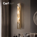 Nordic Luxury Designer Wall Lamp for Living Room | Ljojo Minimalist Marble Exhibition Hall Lighting