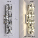 K9 Crystal LED Wall Lamp Light: Luxury Modern Nordic Sconces for Living Room by Ljojo
