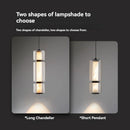 Italian Marble Glass Pendant Light Fixture | Minimalist Hanging Lampshade by Ljojo
