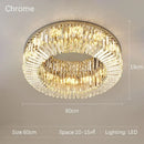 High-end Crystal Round Chandelier for Living Room & Bedroom Decor by Ljojo
