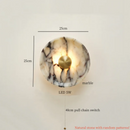Ljojo Marble LED Wall Lights: Modern Minimalist Bedroom Kitchen Decor