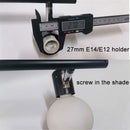 Ljojo Matte White Glass Lamp Shade for E27 E14 Threaded Socket