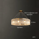 Ljojo Modern Glass Chandelier Lamp Luxury Home Decor Lighting Living Room