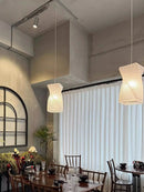 Wabi Sabi Style Square Rice Paper Led Pendant Lights Chandelier by Ljojo