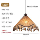 French Retro Fringe Chandelier by Ljojo | LED E27 Atmosphere Medieval Zen Art Hanging Lamp