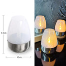 LED Solar Light Waterproof Candles Outdoor Rechargeable Tea Lights for Party Garden Decor by Ljojo