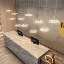 LED Lotus Leaf Restaurant Chandelier | Modern Creative Bar Lighting by Ljojo